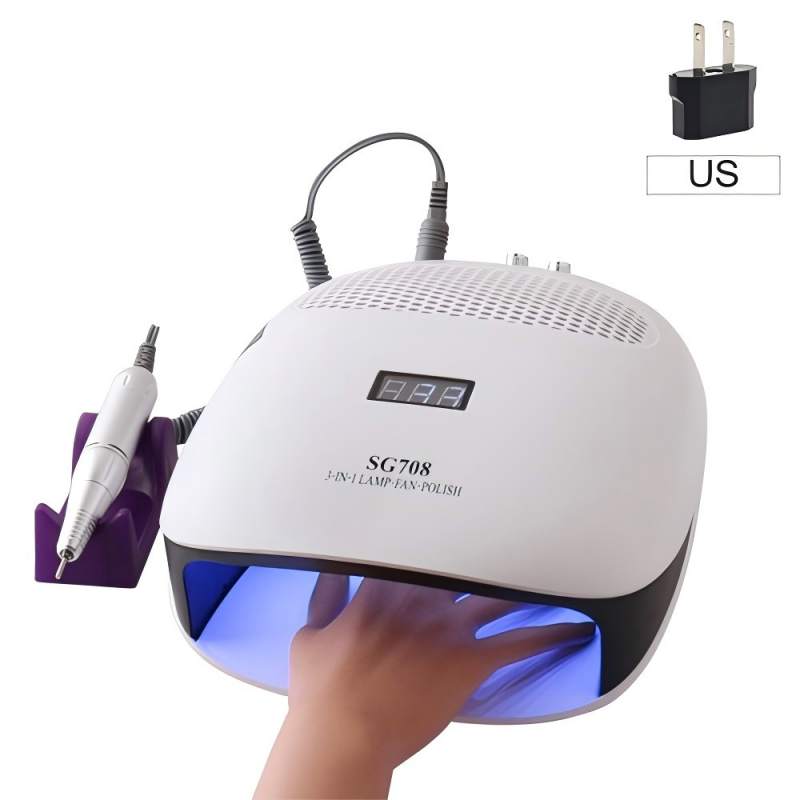 Trostruka kombinacija ručne lampe za nokte s jastukom